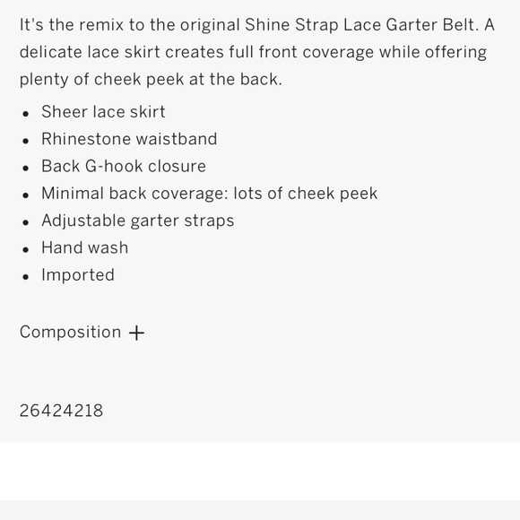 NWT White Lace Bridal Sexy Rhinestone Open Back Skirt with Garters - Picture 5 of 7